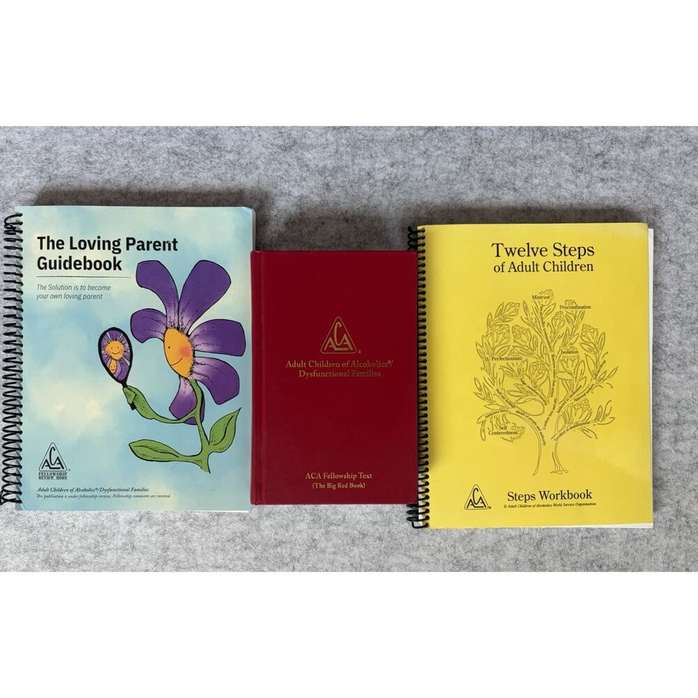 NEW ACA Book Lot ACOA Big Red Book Loving Parent 12 Steps